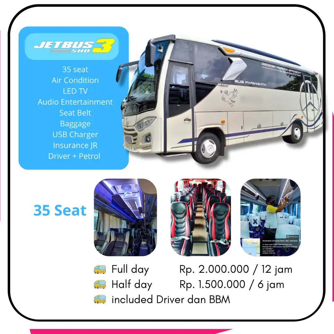 Sewa Bus 35 seat di Bali